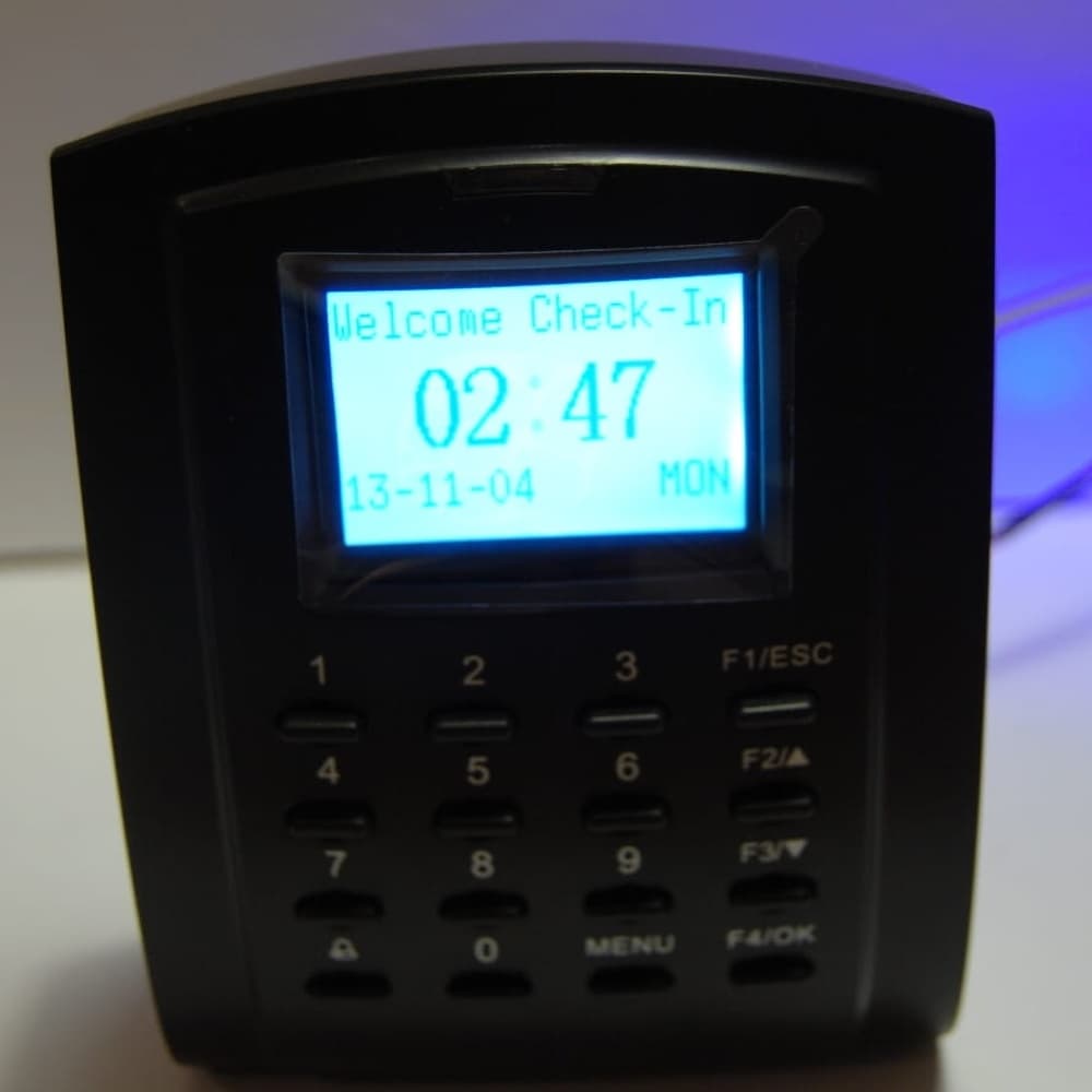 working time registration using an access card