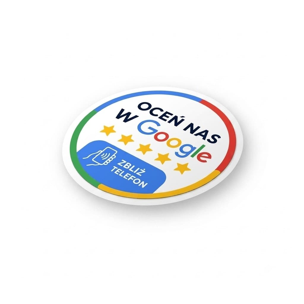 Naklejka NFC Oceń Nas w Google
